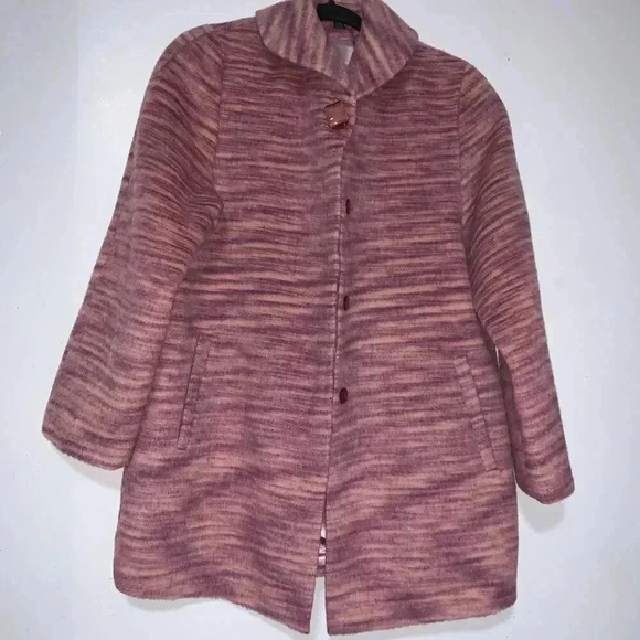 Womens XINVIGE Tweed Drapey BLAZER Jacket Pink SIZE XL PETITE, CASUAL STYLE. - Picture 6 of 13